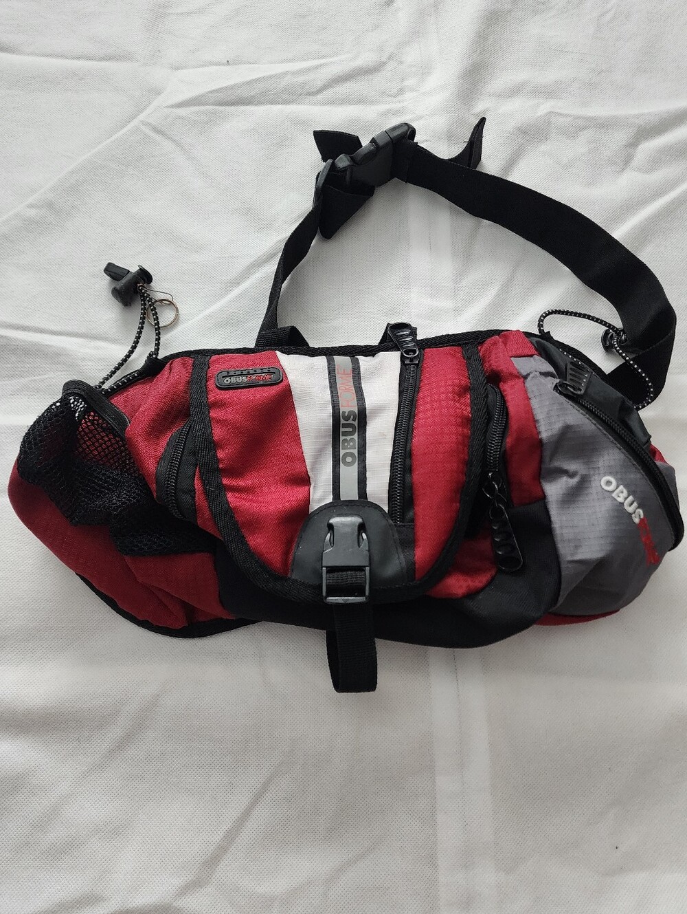 Obus Red and Gray Men’s Waist Pack